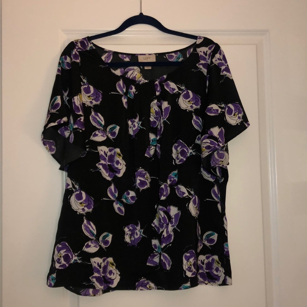 Black Patterned Blouse